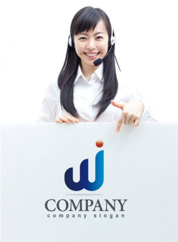 画像3: W・i・人・上昇・アルファベット・グラデーション・ロゴ・マークデザイン2041 (3)