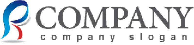 画像5: P・R・K・曲線・帯・アルファベット・グラデーション・ロゴ・マークデザイン2044 (5)