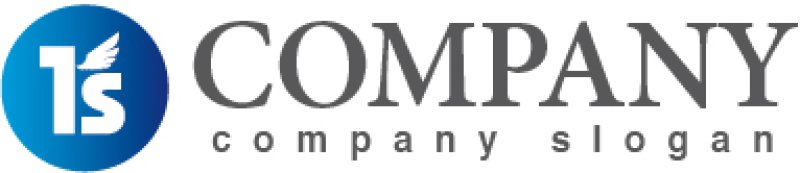 画像5: 1・羽・輪・s・アルファベット・グラデーション・ロゴ・マークデザイン2053 (5)