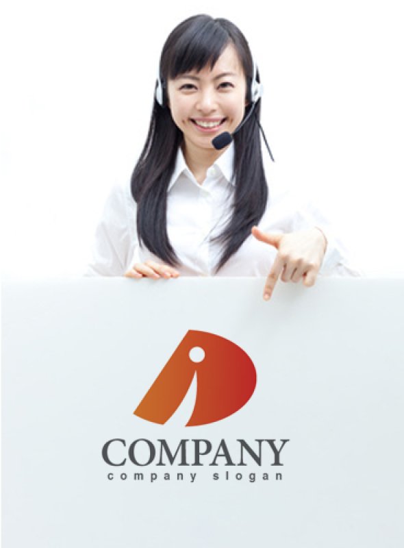 画像3: i・D・人・顔・グラデーション・アルファベット・ロゴ・マークデザイン2057 (3)