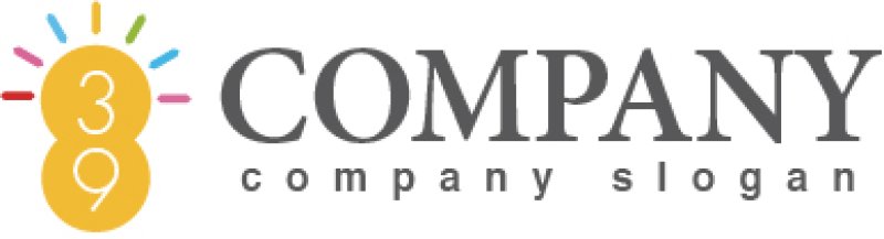 画像5: 3・9・電球・光・数字・ロゴ・マークデザイン2062 (5)