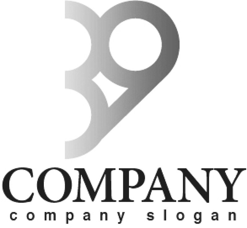 画像4: 3・9・半円・輪・数字・ロゴ・マークデザイン2066 (4)