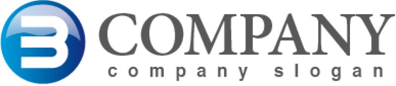 画像5: B・輪・アルファベット・グラデーション・ロゴ・マークデザイン2068 (5)