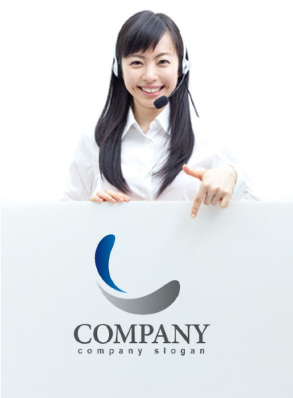 画像3: L・C・曲線・月・アルファベット・グラデーション・ロゴ・マークデザイン2080 (3)