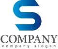 S・シンプル・線・アルファベット・グラデーション・ロゴ・マークデザイン2090