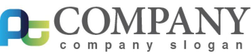 画像5: P・重なり・T・グラデーション・アルファベット・ロゴ・マークデザイン2134 (5)