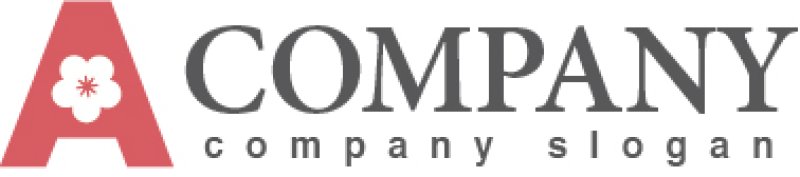 画像5: A・花・梅・アルファベット・ロゴ・マークデザイン2170 (5)