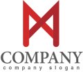 M・線・X・アルファベット・ロゴ・マークデザイン2174