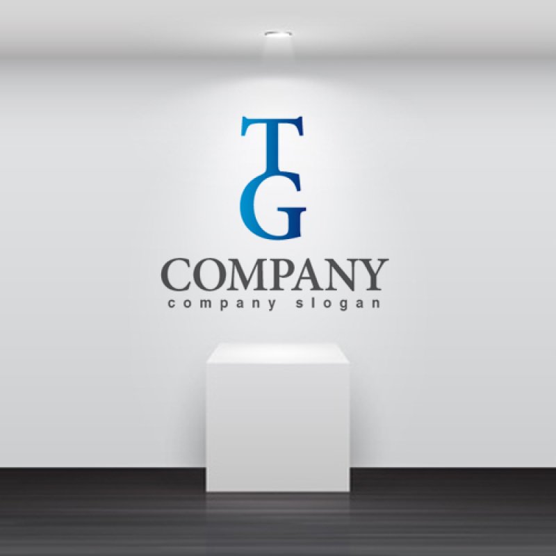 画像2: T・G・バランス・アルファベット・グラデーション・ロゴ・マークデザイン2183 (2)