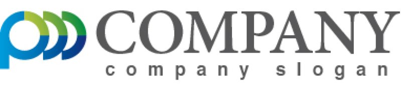 画像5: P・輪・連続・アルファベット・ロゴ・マークデザイン2190 (5)