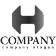 画像4: H・六角形・スパナ・アルファベット・グラデーション・ロゴ・マークデザイン2194