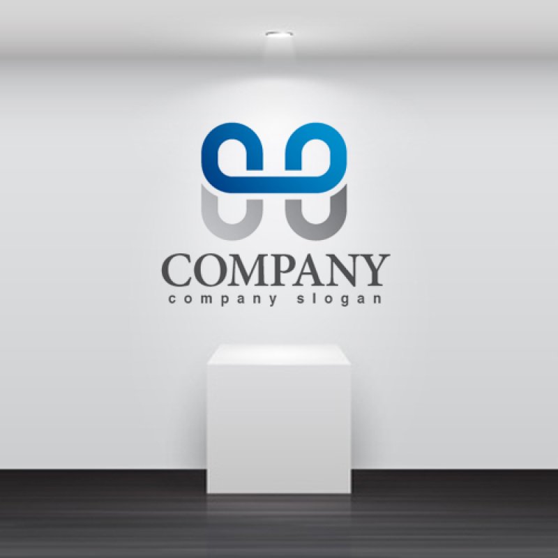 画像2: H・線・クリップ・アルファベット・グラデーション・ロゴ・マークデザイン2196 (2)