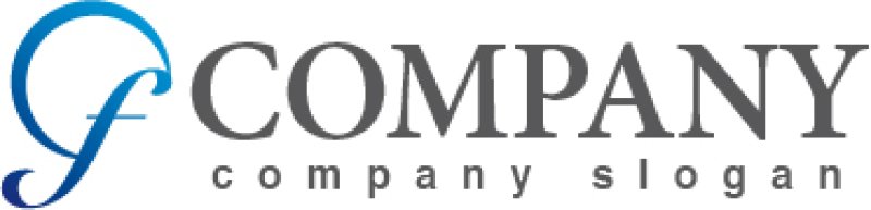 画像5: g・f・グラデーション・アルファベット・グラデーション・ロゴ・マークデザイン2198 (5)