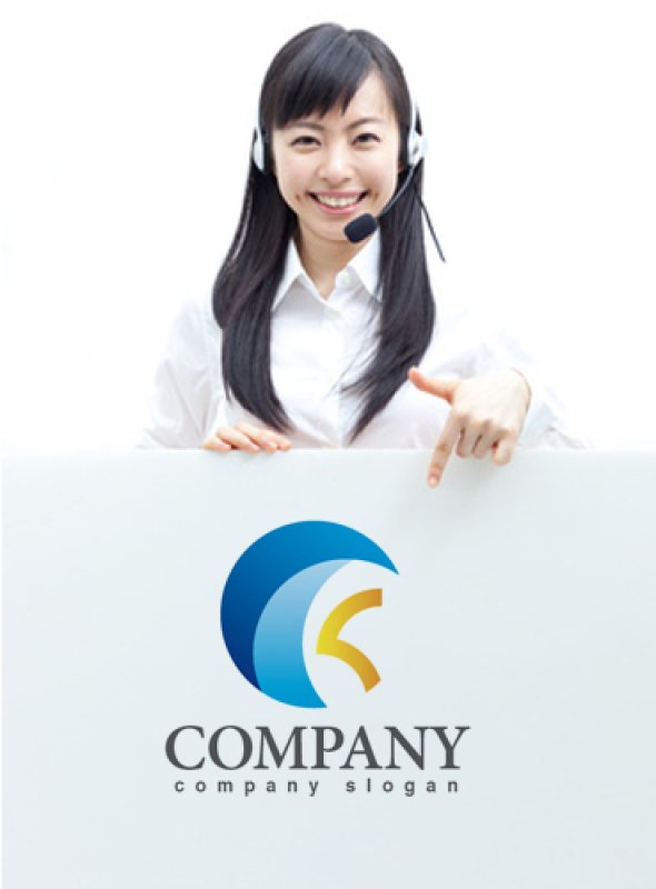 画像3: C・K・波・グラデーション・アルファベット・ロゴ・マークデザイン2221 (3)