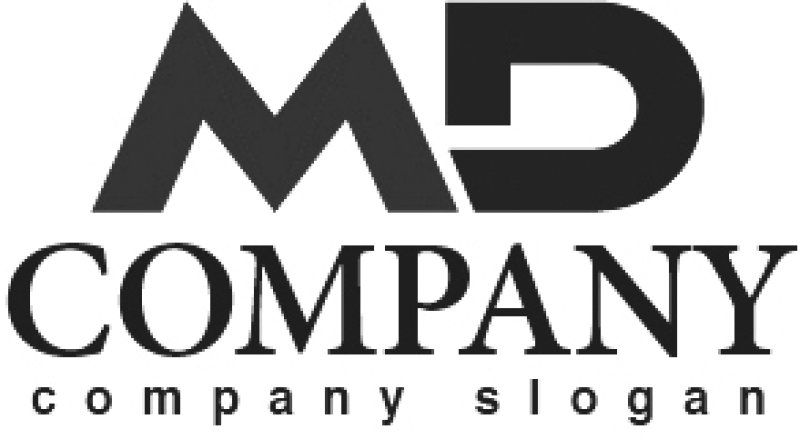 画像4: M・D・グラデーション・シンプル・アルファベット・ロゴ・マークデザイン2232 (4)