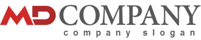 画像5: M・D・グラデーション・シンプル・アルファベット・ロゴ・マークデザイン2232 (5)