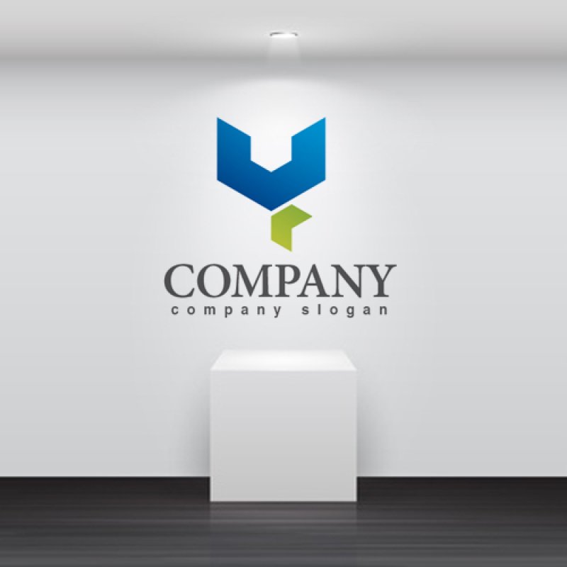 画像2: Y・スパナ・立方体・グラデーション・アルファベット・ロゴ・マークデザイン2236 (2)