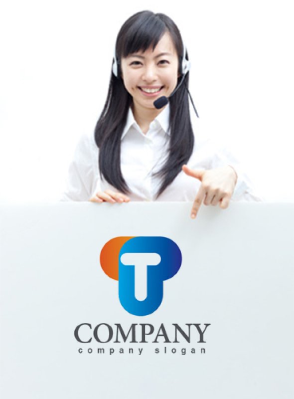 画像3: T・P・グラデーション・アルファベット・ロゴ・マークデザイン2249 (3)