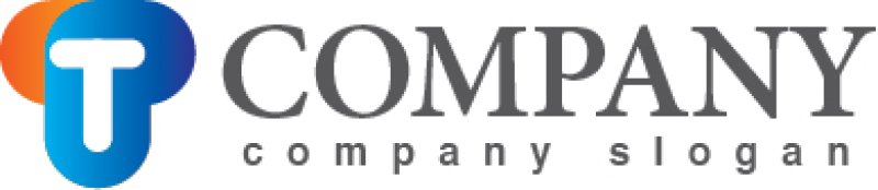 画像5: T・P・グラデーション・アルファベット・ロゴ・マークデザイン2249 (5)