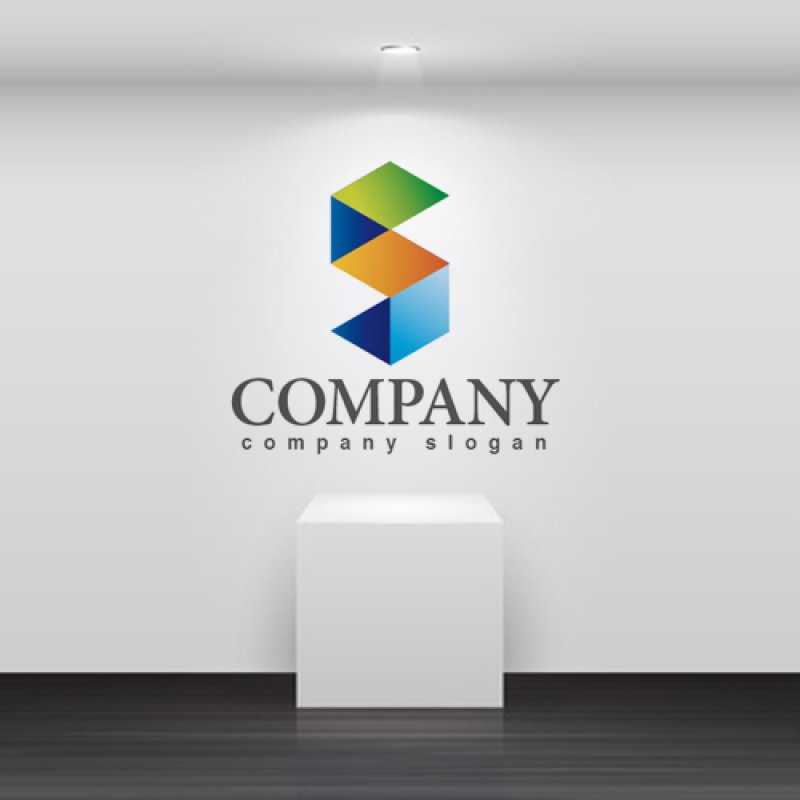 画像2: S・面・箱・グラデーション・アルファベット・ロゴ・マークデザイン2258 (2)