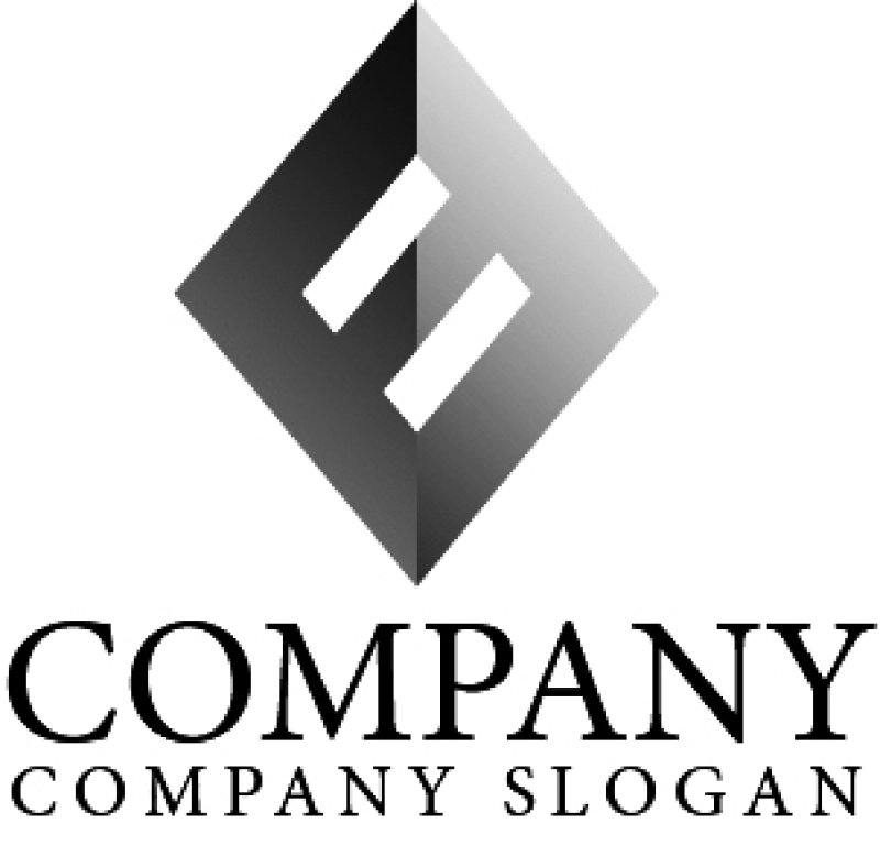 画像4: F・ひし形・対称・アルファベット・グラデーション・ロゴ・マークデザイン2310 (4)