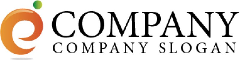 画像5: e・人・曲線・渦・グラデーション・アルファベット・ロゴ・マークデザイン2315 (5)