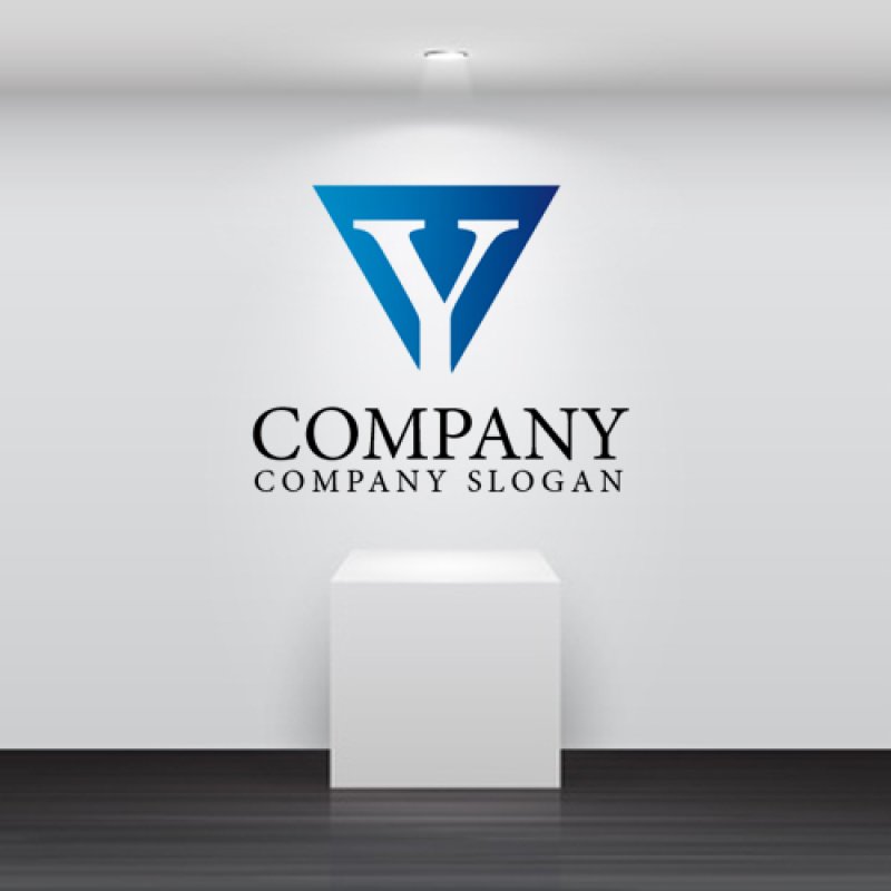 画像2: 三角・Y・アルファベット・グラデーション・ロゴ・マークデザイン2323 (2)