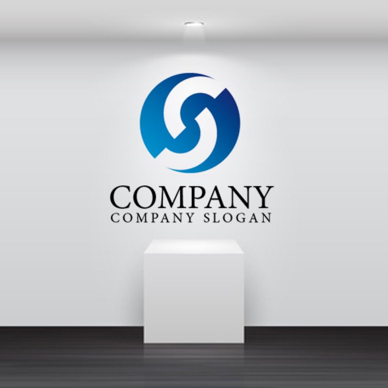 画像2: S・輪・曲線・アルファベット・グラデーション・ロゴ・マークデザイン2326 (2)