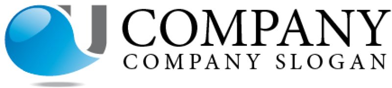 画像5: U・水滴・拡大・アルファベット・グラデーション・ロゴ・マークデザイン2343 (5)