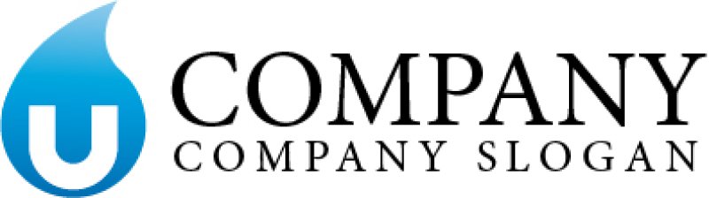 画像5: U・水滴・アルファベット・ロゴ・マークデザイン2344 (5)