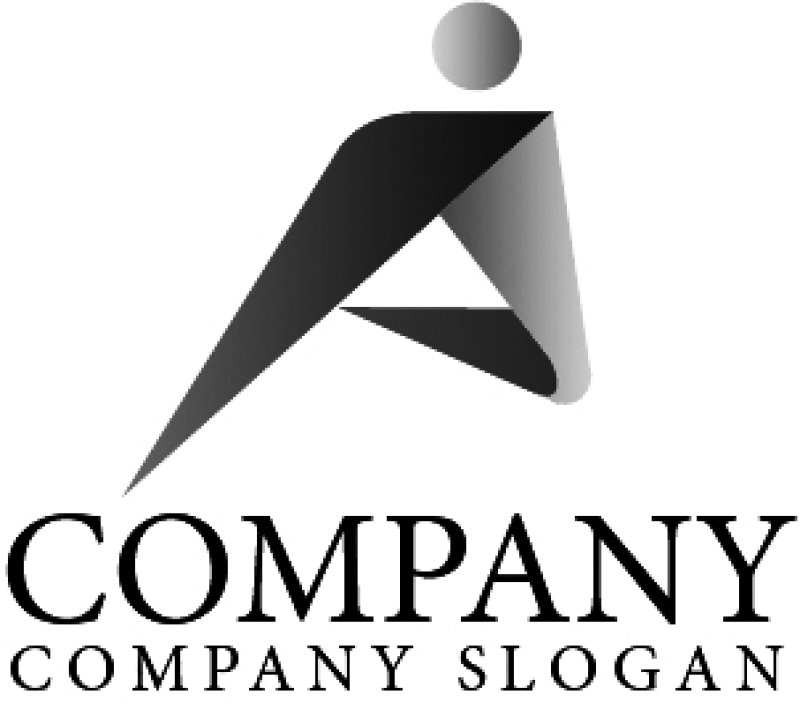 画像4: P・A・人・アルファベット・グラデーション・ロゴ・マークデザイン2350 (4)