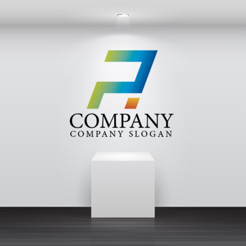 画像2: P・A・線・アルファベット・グラデーション・ロゴ・マークデザイン2351 (2)