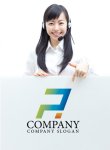 画像3: P・A・線・アルファベット・グラデーション・ロゴ・マークデザイン2351 (3)