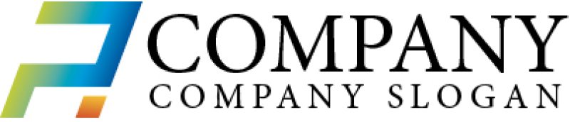 画像5: P・A・線・アルファベット・グラデーション・ロゴ・マークデザイン2351 (5)