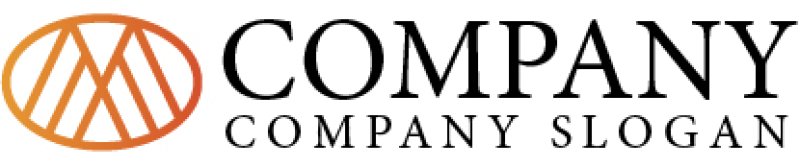 画像5: M・楕円・輪・線・グラデーション・アルファベット・ロゴ・マークデザイン2358 (5)