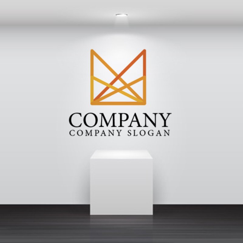 画像2: M・橋・梁・線・グラデーション・アルファベット・ロゴ・マークデザイン2359 (2)