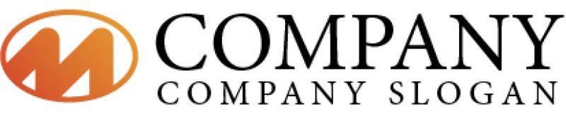 画像5: M・輪・ジグザグ・グラデーション・アルファベット・ロゴ・マークデザイン2362 (5)