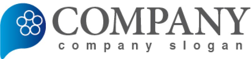 画像5: P・吹き出し・輪・風船・アルファベット・グラデーション・ロゴ・マークデザイン2355 (5)