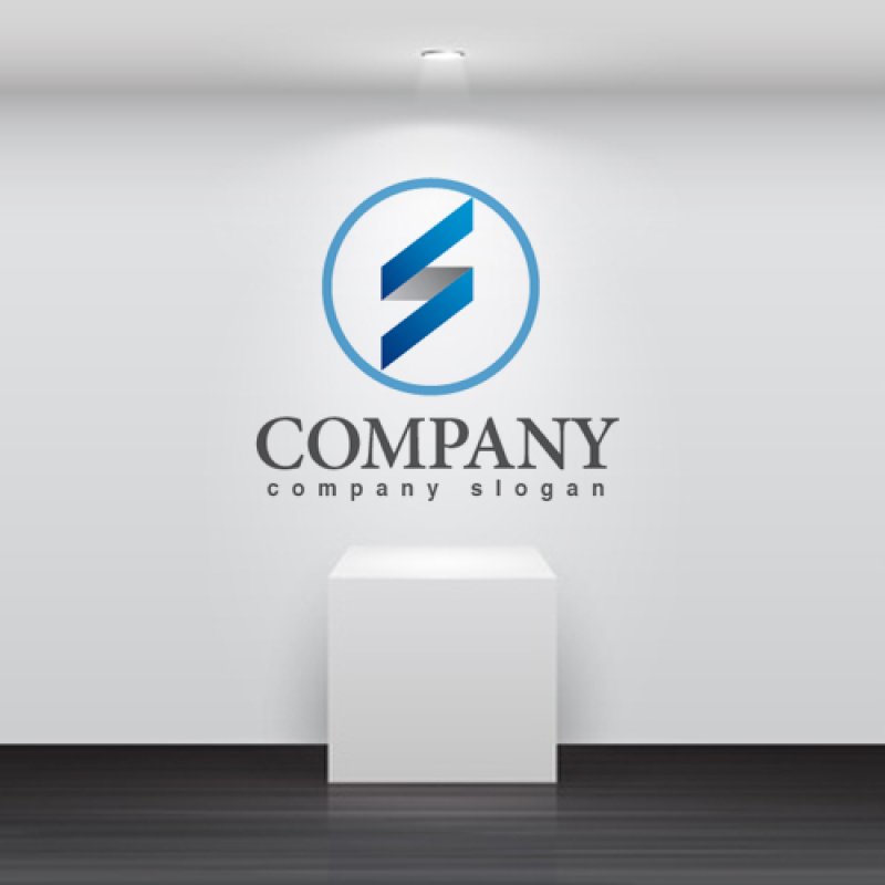 画像2: S・帯・輪・コイル・アルファベット・グラデーション・ロゴ・マークデザイン2383 (2)