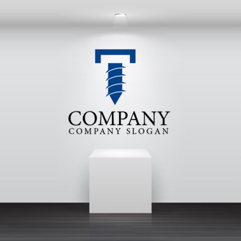 画像2: T・ネジ・アルファベット・ロゴ・マークデザイン2386 (2)