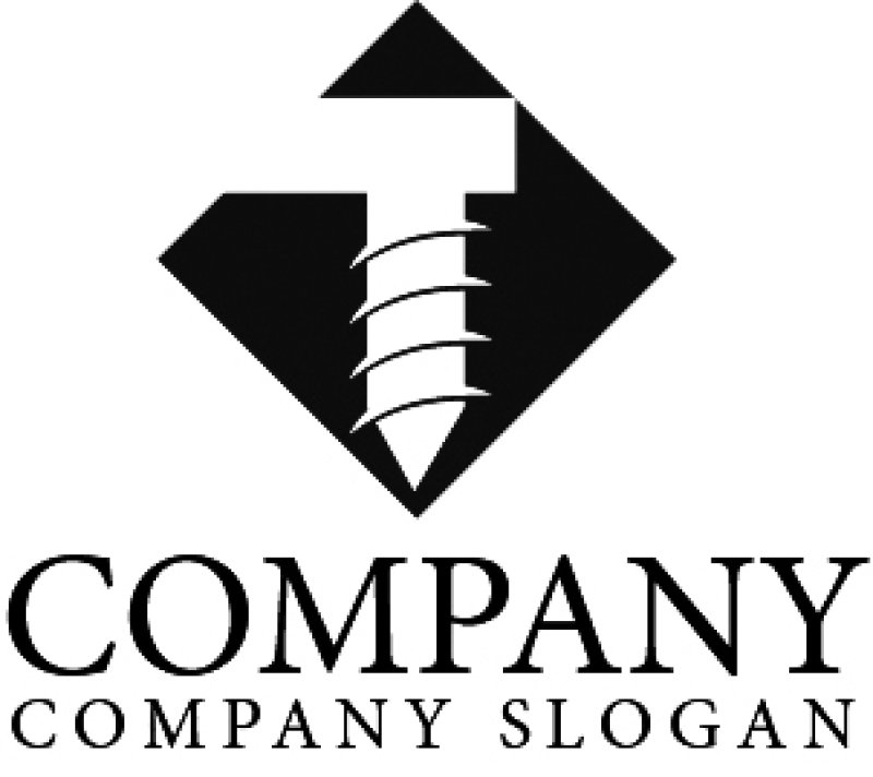 画像4: T・ネジ・四角・アルファベット・ロゴ・マークデザイン2388 (4)