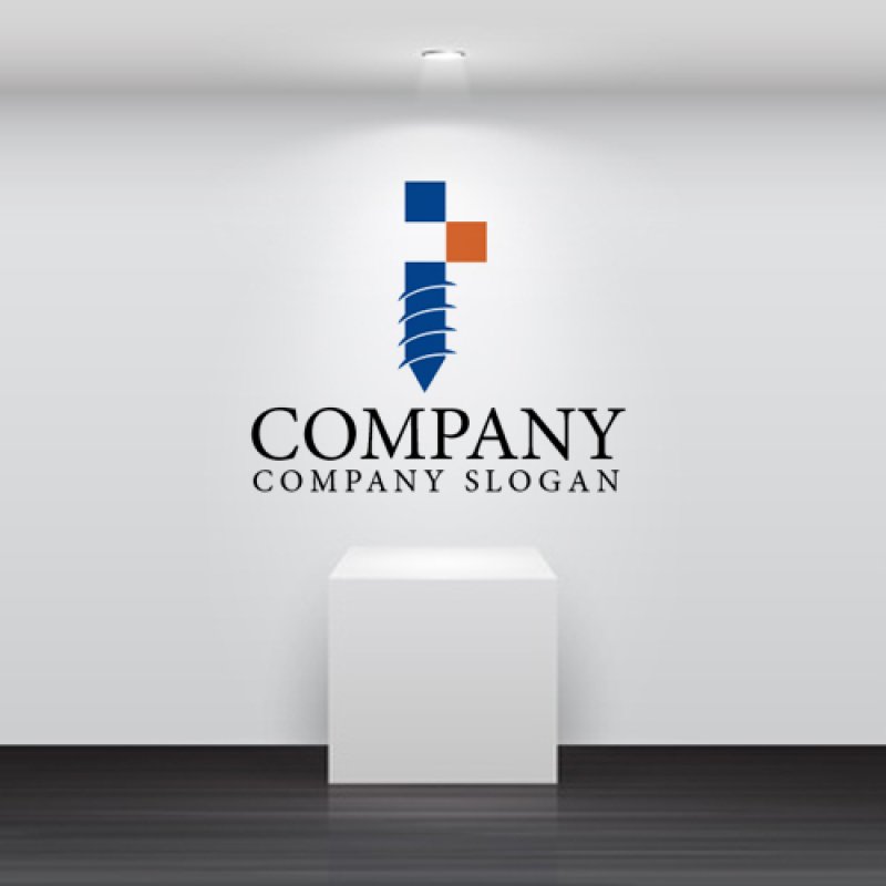 画像2: T・ネジ・移動・四角・アルファベット・ロゴ・マークデザイン2390 (2)