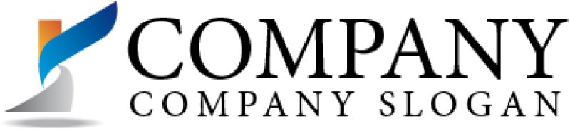 画像5: K・ビル・曲線・上昇・アルファベット・グラデーション・ロゴ・マークデザイン2399 (5)