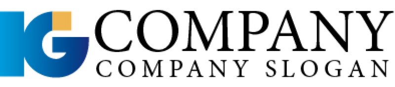 画像5: K・G・輪・アルファベット・グラデーション・ロゴ・マークデザイン2409 (5)