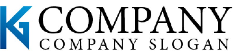 画像5: K・G・線・アルファベット・グラデーション・ロゴ・マークデザイン2410 (5)