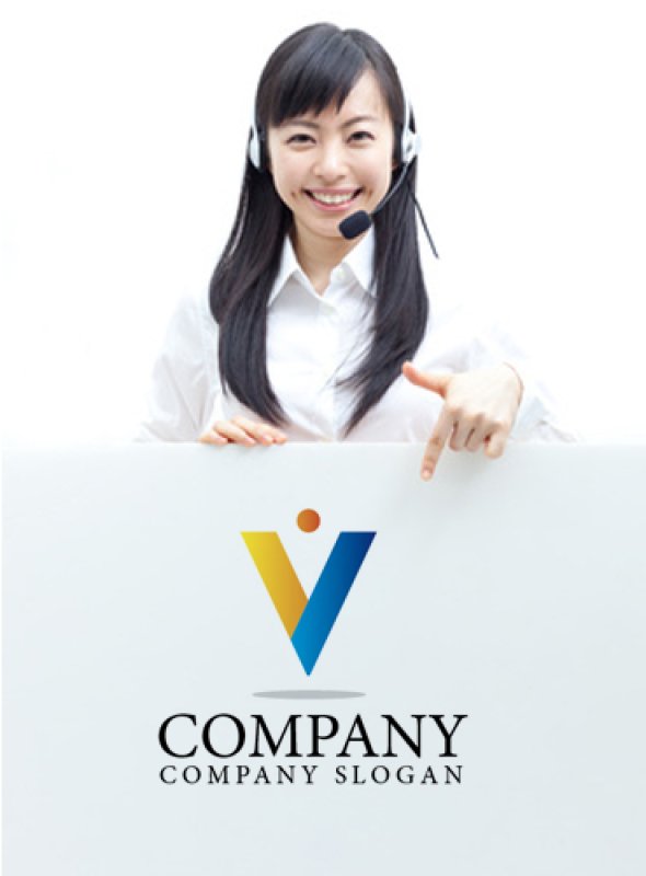 画像3: V・人・喜び・上昇・アルファベット・ロゴ・マークデザイン2420 (3)