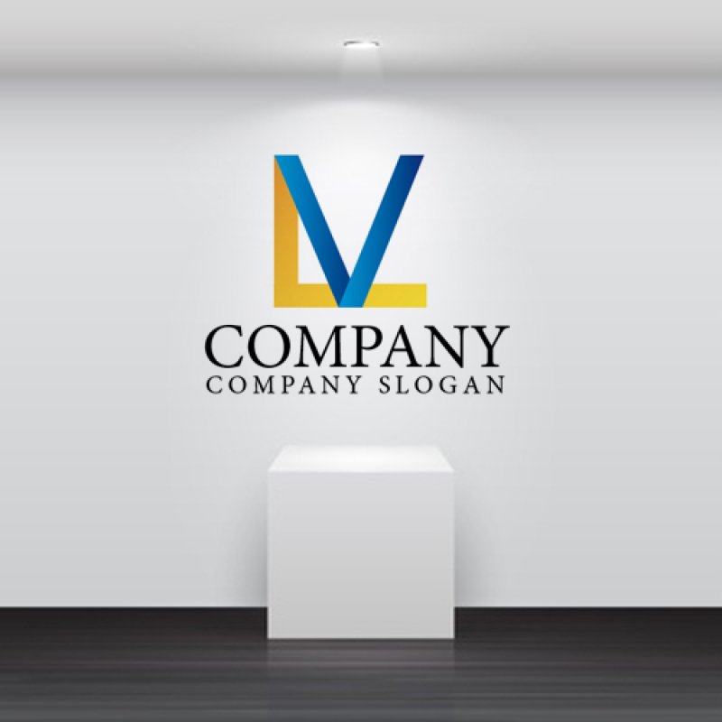 画像2: V・L・線・アルファベット・ロゴ・マークデザイン2423 (2)