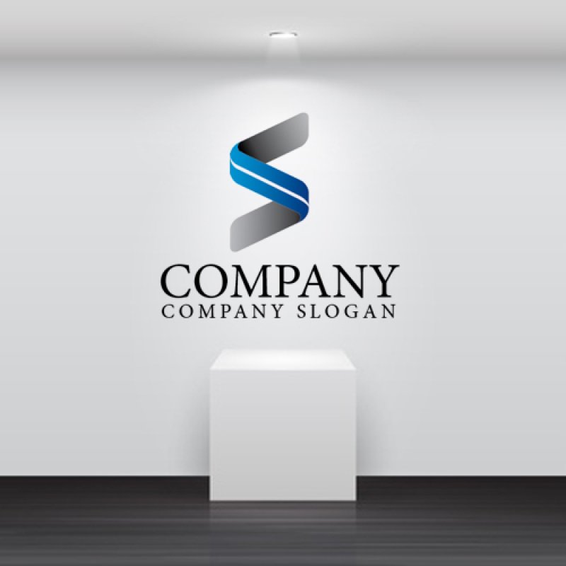 画像2: S・バネ・線・回転・アルファベット・グラデーション・ロゴ・マークデザイン2426 (2)