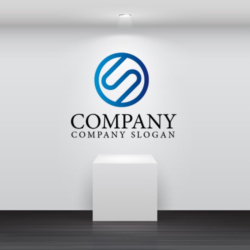 画像2: S・輪・線・パイプ・アルファベット・グラデーション・ロゴ・マークデザイン2428 (2)