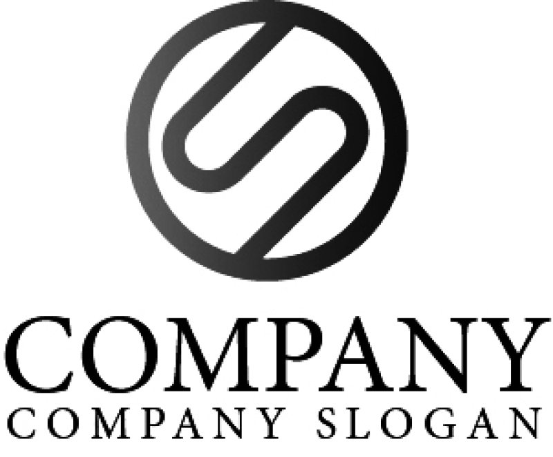 画像4: S・輪・線・パイプ・アルファベット・グラデーション・ロゴ・マークデザイン2428 (4)